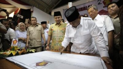 Prabowo Resmikan Kantor DPD Gerindra di Banten