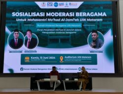 Sosialisasi Moderasi Beragama Melalui “Kepemimpinan Mahasiswa Dalam Mewujudkan Moderasi Beragama.”