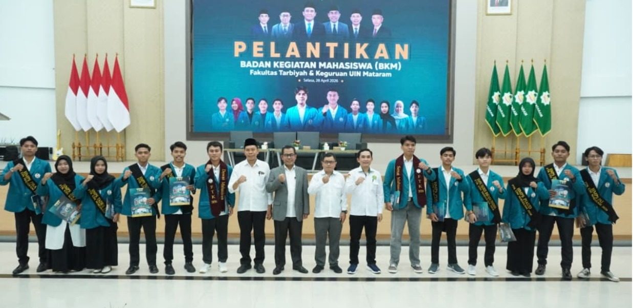 Foto : Pelantikan BKM Mahasiswa FTK UIN Mataram