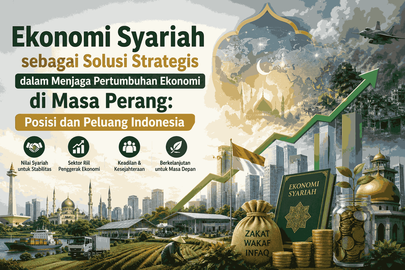 Ketahanan ekonomi tidak hanya dibangun melalui angka pertumbuhan, tetapi juga melalui keadilan, produktivitas, dan kebermanfaatan. Di sinilah ekonomi syariah menemukan relevansinya.